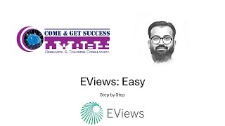 EViews Easy How to create work file and enter data [upl. by Lletnuahs]