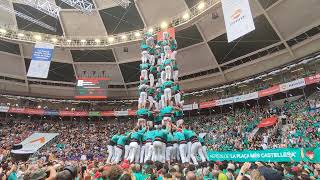 9de9fc dels Castellers de Vilafranca a la sessió de diumenge del Concurs [upl. by Eicaj]