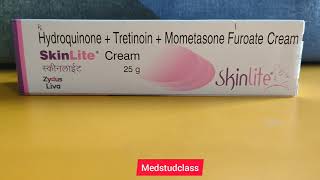 Skinlite cream hydroquinone tretinoin mometasone [upl. by Sampson]