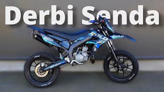 Derbi Senda BUILD STORY  50cc supermoto project [upl. by Studnia]