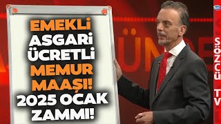 Emekli Memur Maaşı ve Asgari Ücret 2025 Ocak Zammını SGK Uzmanı Kalem Kalem Hesapladı [upl. by Eveineg]