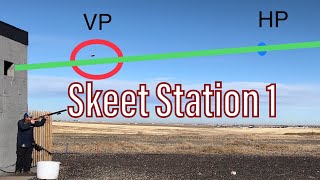 How to shoot Skeet station 1 single targets [upl. by Neroled]