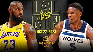 Los Angeles Lakers vs Minnesota Timberwolves Full Game Highlights  October 22 2024  FreeDawkins [upl. by Fernald]