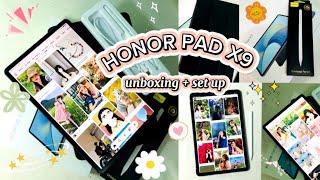 Honor Pad X9 unboxing with accessory and set up ASMR [upl. by Keeley]