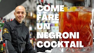 🍊 Negroni Cocktail come si prepara e storia del drink da aperitivo 🍊 [upl. by Aguayo]