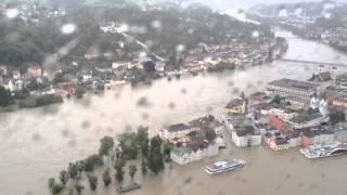 Hochwasser in Passau und Umgebung aus der Luft  Montag 3 Juni 2013 PNPde [upl. by Mirabelle]