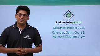 MS Project 2013  Calendar Gantt Chart and Network Diagram View [upl. by Darken]