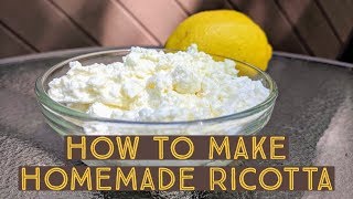 How to Make Homemade Ricotta Cheese  Cara Di Falco  Caras Cucina [upl. by Radferd41]