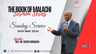 SUNDAY SERVICE II 24TH MAR 2024 II THE BOOK OF MALACHI II 1ST SERVICE [upl. by Enovad]