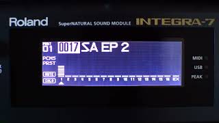 Roland Integra 7 Sounds Part 3 No Talking [upl. by Collin]