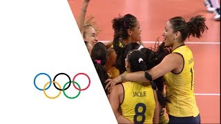 Brazil vs Russian Fed  Womens Volleyball Quarterfinal  London 2012 [upl. by Yduj]