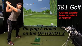 Playing 3 HOLES on the OPTISHOT 2 Simulator 3amp1 Golf Golf Golfsimulator [upl. by Allenod292]