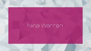 Nina Warren  appearance [upl. by Triny]