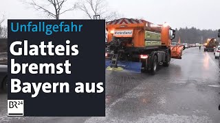 Schnee und Glätte Flüge Züge Unterricht und Müllabfuhr fallen aus  BR24 [upl. by Dibrin]