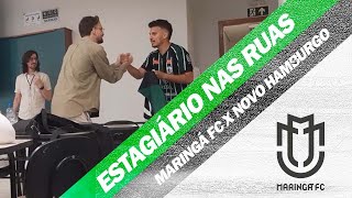 ESTAGIÁRIO NAS RUAS  UniCesumar  Maringá FC x Novo Hamburgo  Série D [upl. by Adolf]