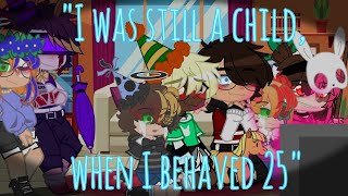 •°quotI was so young when I behaved 25quot°• MeMe Michael Afton Afton Family FNAF [upl. by Namara]