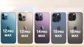 iPhone 16 Pro Max Vs 15 Pro Max Vs 14 Pro Max Vs 13 Pro Max Vs 12 Pro Max  Which One Is Best [upl. by Namreh]