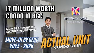 ₱17 Million New Condo in BGC  STUDIO  Uptown Arts Residence  Condo Tour [upl. by Loralie]