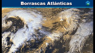 Borrascas Atlánticas pronóstico de su aproximación a España [upl. by Rengia]