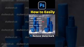 Remove Watermark In Photoshop ✅ photoshop adobephotoshop photoshoptutorial [upl. by Nonac512]