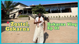 All about Zostel Gokarna  Gokarna Trip Day 1  Travel Vlog  Gokarna Trip Vlog Episode 01 [upl. by Aisauqal]