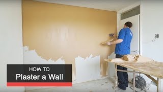 How to plaster a wall with Wickes [upl. by Wiley]