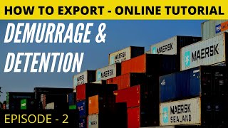 Difference between Demurrage and Detention charges  What is Demurrage Vs Detention  14 Free days [upl. by Bibbie]