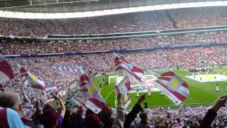 Abide With Me Fa Cup Final 2015 Aston Villa v Arsenal  Wembley [upl. by Yak]