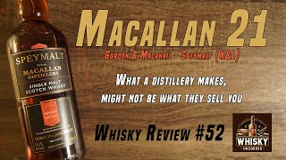 Macallan 21  Gordon amp Macphail Speymalt  KampL 2023  Incrediblevalue  Whisky Review 51 [upl. by Aihseket]