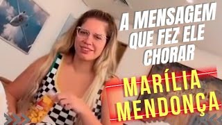 MURILO RUFF DESCOBRE MENSAGEM DE MARÍLIA MENDONÇA E EMOCIONA [upl. by Darci]