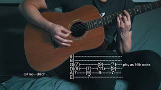 How To Play Tell Me Why Im Waiting  Shiloh  Guitar Tabs [upl. by Jeffie719]