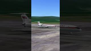 Air Koryo TU154 Landing Overrun aviation pilot rfs realflightsimulator landing plane avgeek [upl. by Freberg]