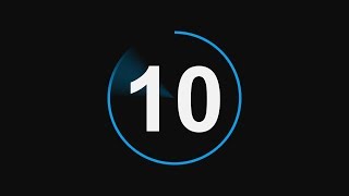 Countdown Timer 10 seconds with Sound Effect 4K Free Download [upl. by Alarice]