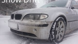 BMW 330D E46 Winter Drift Onboard GoPro POV [upl. by Leraj248]