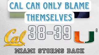 Miami Storms Back Against Cal [upl. by Molly]