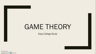 Game Theory 博弈论， Static Games 静态博弈，Purestrategy Nash Equilibrium PNE纯策略纳什均衡 [upl. by Friedrich]