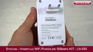 Sitecom Homeplug LN555 Internet wireless in ogni stanza tramite la rete Powerline [upl. by Hesper]