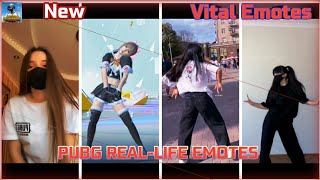 Pubg Reallife Emotes  Pubg Mobile New Emotes  Girl Dance pubg Emotes  New Viral pubg Emotes [upl. by Ennaitsirk916]