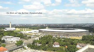 Live  Blick vom Corbusierhaus Berlin auf das Olympiastadion [upl. by Annaili746]