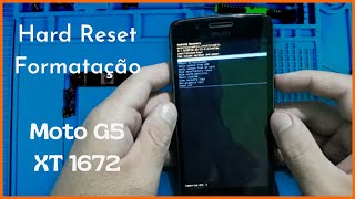 Hard Reset Moto G5  Xt 1672  Formatação  Restaurar  Aprenda como fazer [upl. by Tija]