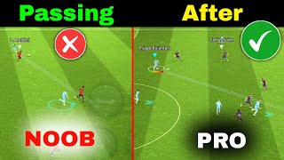 How to Passing Like PRO  Use This Strategy Tutorial Skills  efootball 2024 Mobile [upl. by Roscoe]