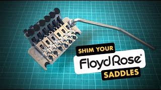 How to shim your Floyd Rose bridge [upl. by Harrad598]