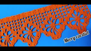 COMO TEJER PUNTILLA O BORDE A CROCHET [upl. by Chandos617]