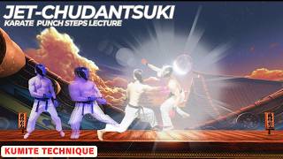 JetChudantsuki  How to set up an attack  Karate punch with 2step motion [upl. by Nakashima]