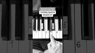 Secret garden  piano tutorial [upl. by Eirrek]