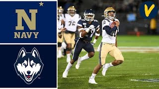 Navy vs UConn Highlights  Week 10  College Football  2019 [upl. by Hanley]