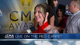 ashley mcbryde 2023 CMA Awards Red Carpet [upl. by Hsoj444]