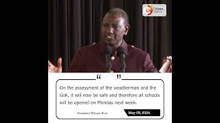 President William Ruto directs schools to reopen on Monday May 13 for second term [upl. by Latoniah470]