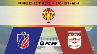 FC Botoșani vs CS Rapid București  Prediction  202425 Cupa României Betano  EA FC 25 [upl. by Daney381]