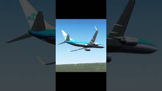 Youtube Short  Short FlightRUSHED  KLM AIRWAYS BOEING 737800 [upl. by Petronella]